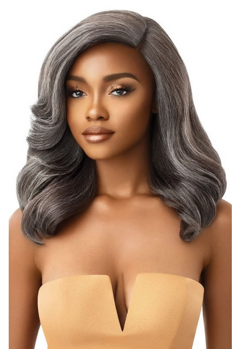 Outre Soft & Natural Lace Front Wig Neesha 202 - Breathable HD Lace Human Hair Wig for Black Women | Perfect for Daily Wear, Cosplay & Special Occasions