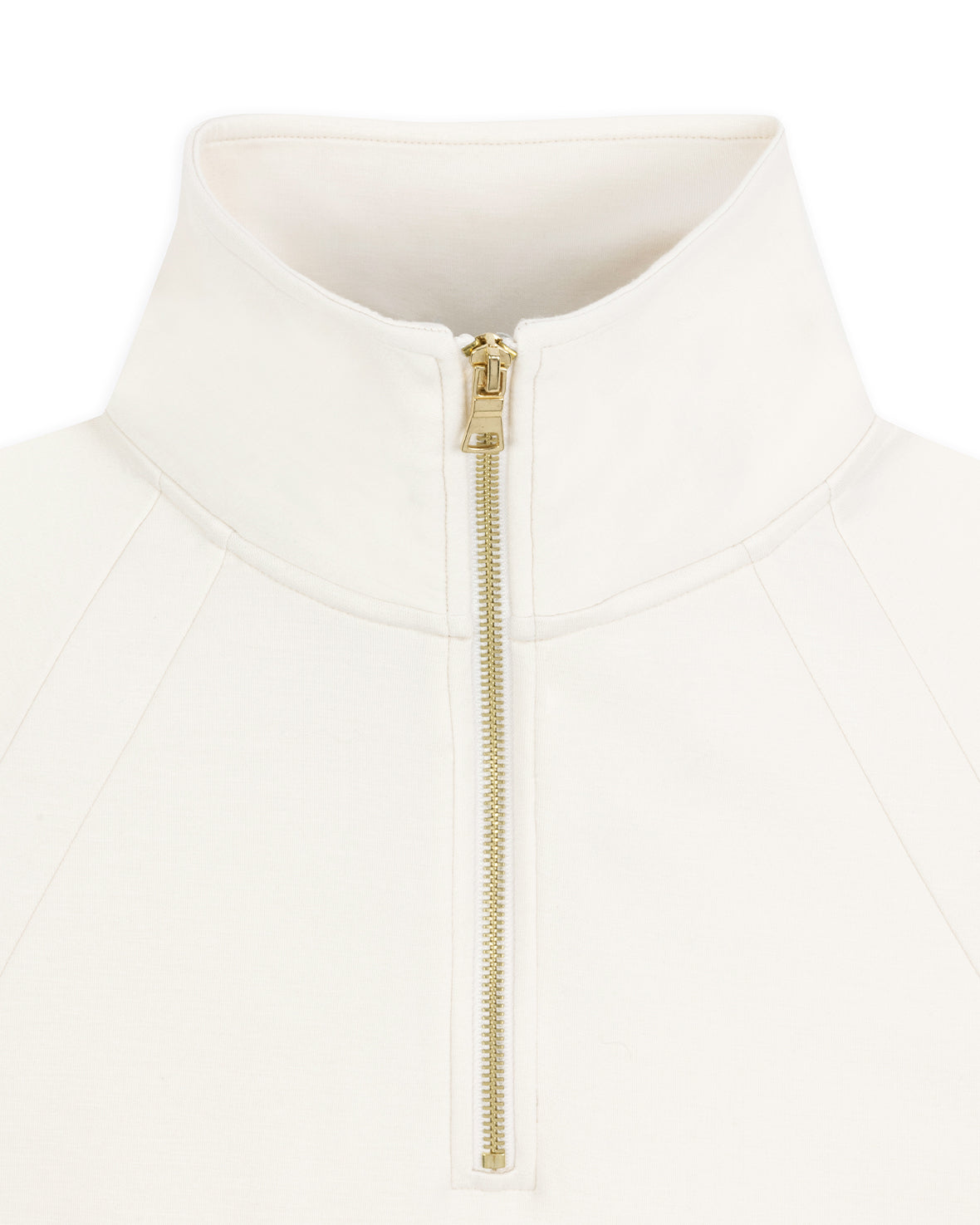 LuxeComfort Women's Scuba Half Zip Sweatshirt - Soft Fleece Pullover Hoodie for Casual Wear, Cream | Perfect for Fall Outfits, Lounge Wear & Coffee Dates