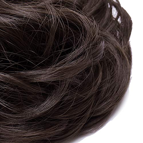 Messy Bun Hair Extension for Curly Hair - Clip-in Updo Hairpiece for Women | Perfect for Weddings, Parties & Everyday Styling