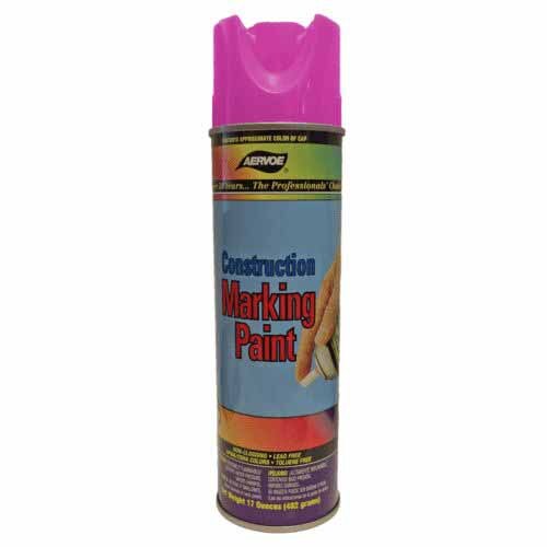 Aervoe 260 15 oz. Purple Construction Marking Paint - High Visibility, Fast Drying for Road Marking, Surveying & Utility Work