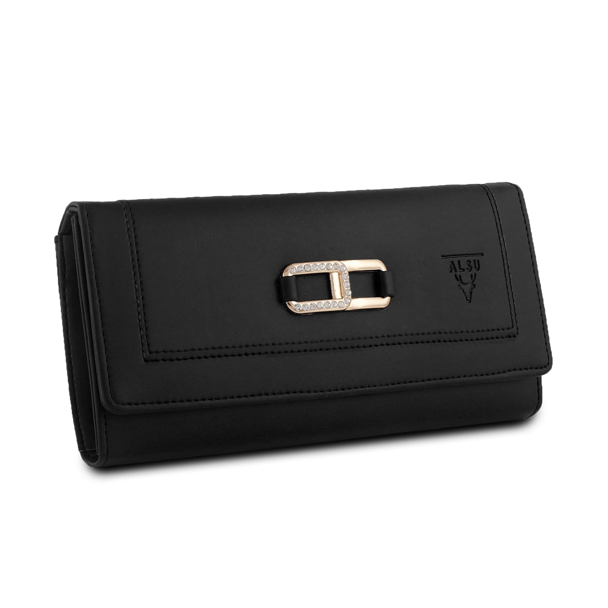 ALSU Women's Hand Wallet Purse Clutch - Slim Phone Pocket, 4 Card Slots & Coin Pockets | Soft Smooth Leather Material | Perfect for Evening Parties, Weddings & Daily Use