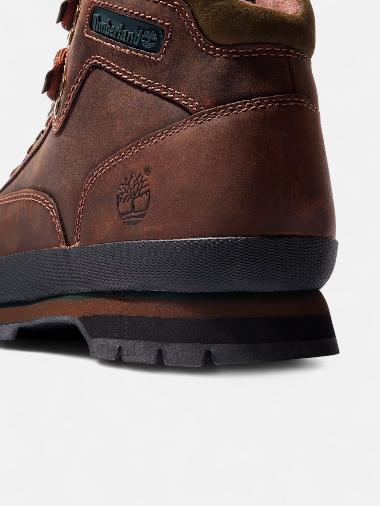 Timberland Euro Hiker Mid Waterproof Hiking Boots for Men - Brown Leather Outdoor Boots for Trekking & Camping Adventures