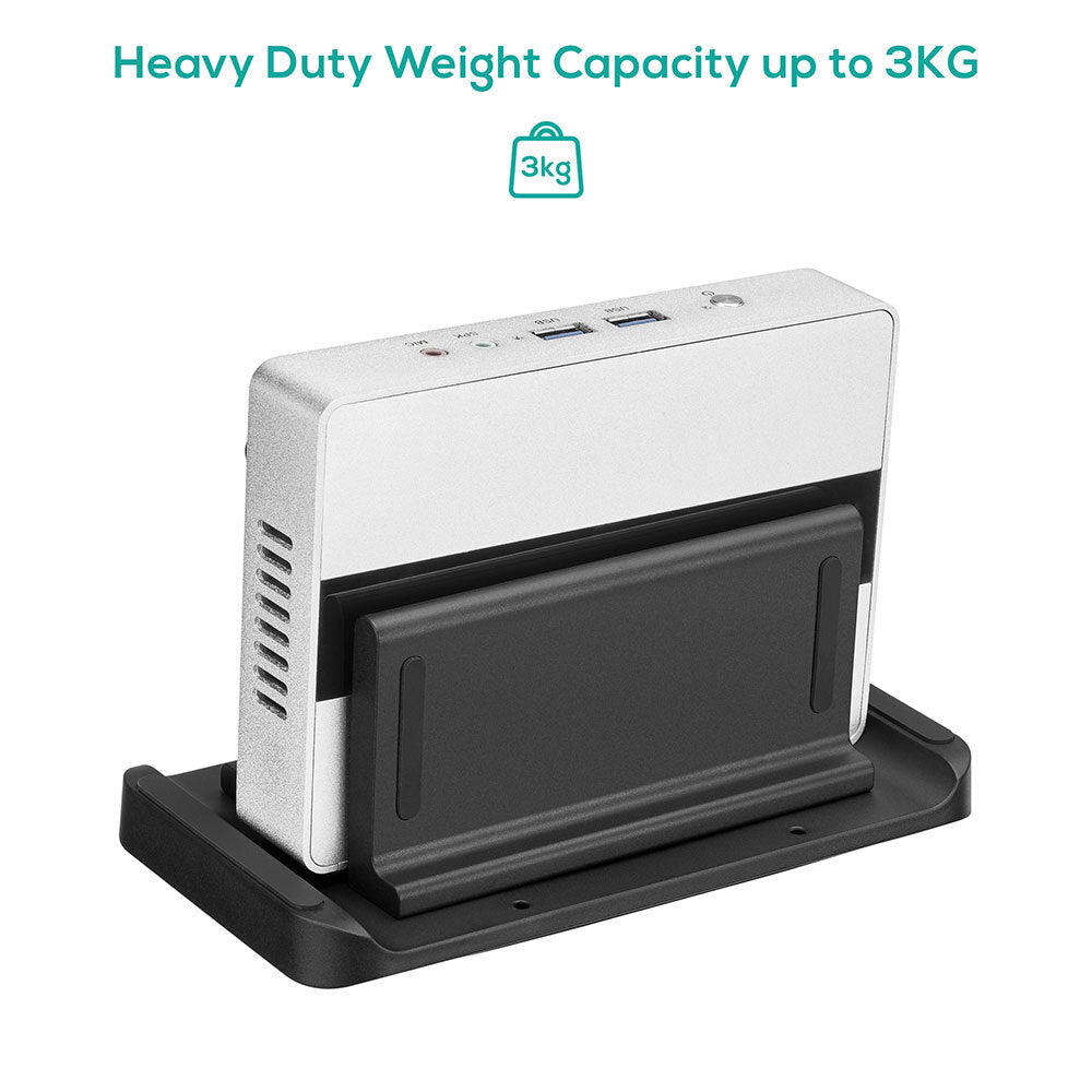 Activiva Multifunctional Thin Client Stand - Compact NUC & Mini PC Holder for Space-Saving Workspace Setup | Home Office, Gaming & Entertainment Use