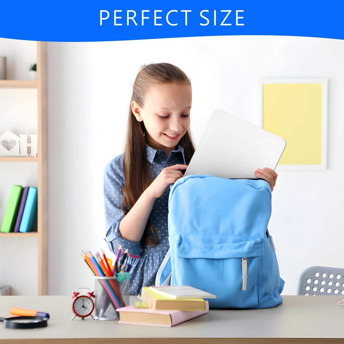 Double Sided Dry Erase Grid Whiteboard - 9