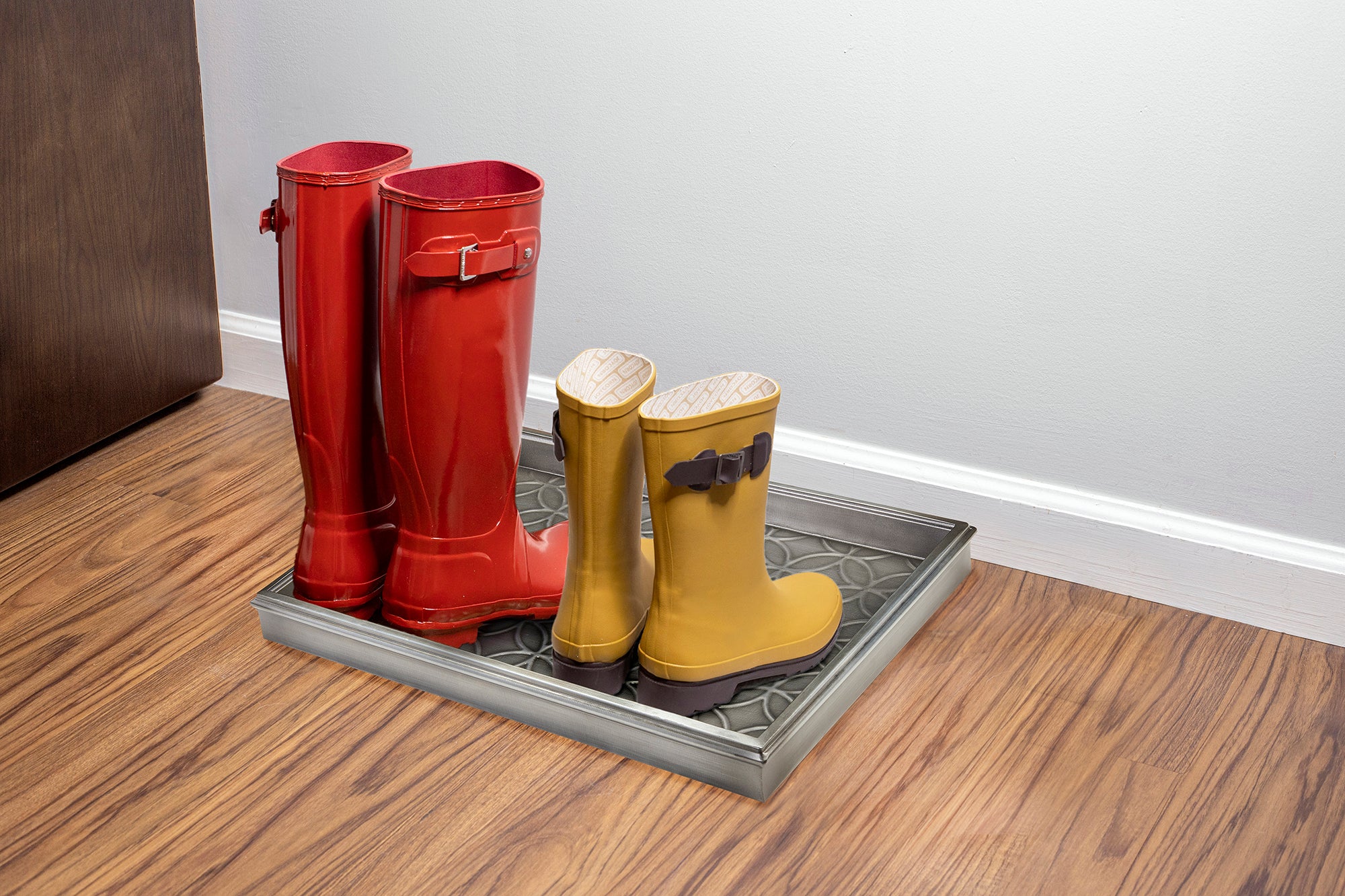 20-Pack Double Circles Boot Tray for Entryway, Non-Slip Shoe Mat for Wet & Muddy Shoes - Perfect for Home, Garage, and Office Use