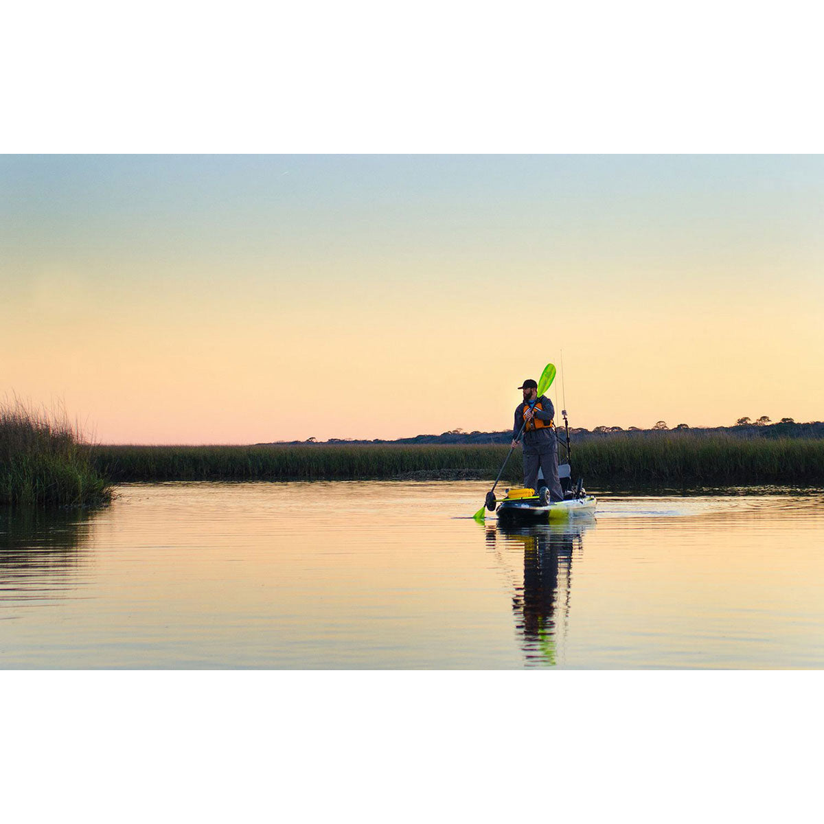 Bending Branches Angler Pro Fiberglass 2-Piece Kayak Paddle - Lightweight Straight Shaft Fishing Paddle for Kayaking, Canoeing & Outdoor Water Sports
