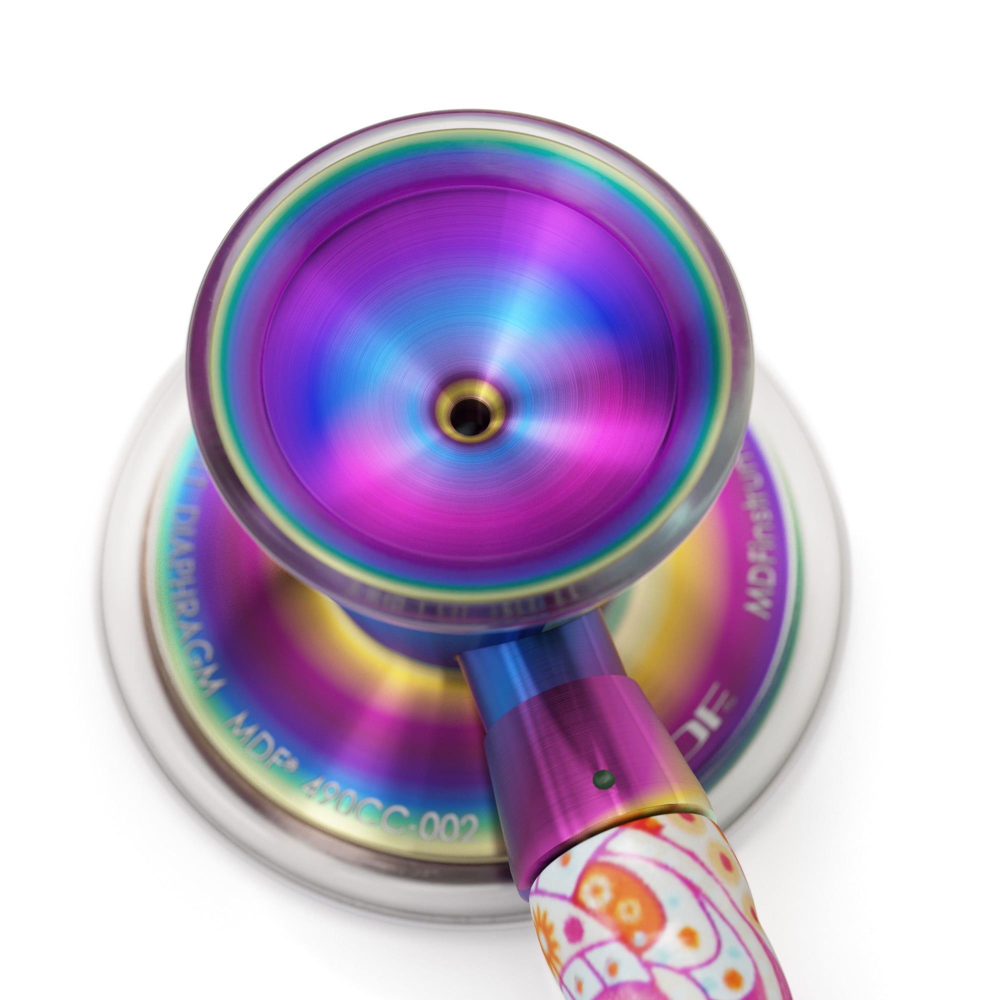 Premium ProCardial® Titanium Cardiology Stethoscope - Royal Dutch Paisley/Kaleidoscope Design for Medical Professionals | Ideal for Doctors, Nurses & Healthcare Workers in Hospitals & Clinics