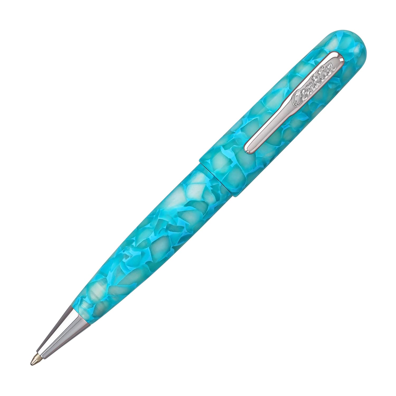 Conklin All American Ballpoint Pen - Premium Turquoise Serenity Writing Instrument for Office, School & Gift Giving | Smooth Writing Experience for Professionals & Students