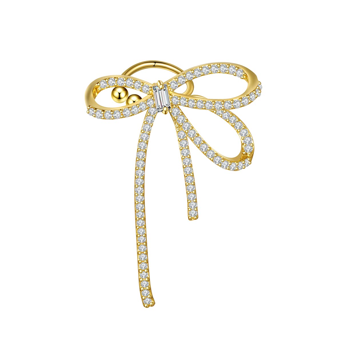 Vercret Gold Cuff Earrings for Women - Adjustable Cartilage Ear Cuff with CZ Stones, No Piercing Wrap Around Ear Clip | Perfect for Parties, Weddings & Everyday Wear