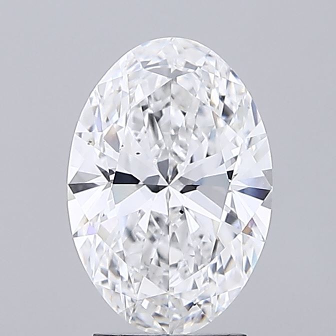 2.8 Carat D Color VS2 Clarity Oval Lab-Grown Diamond for Engagement Rings & Fine Jewelry