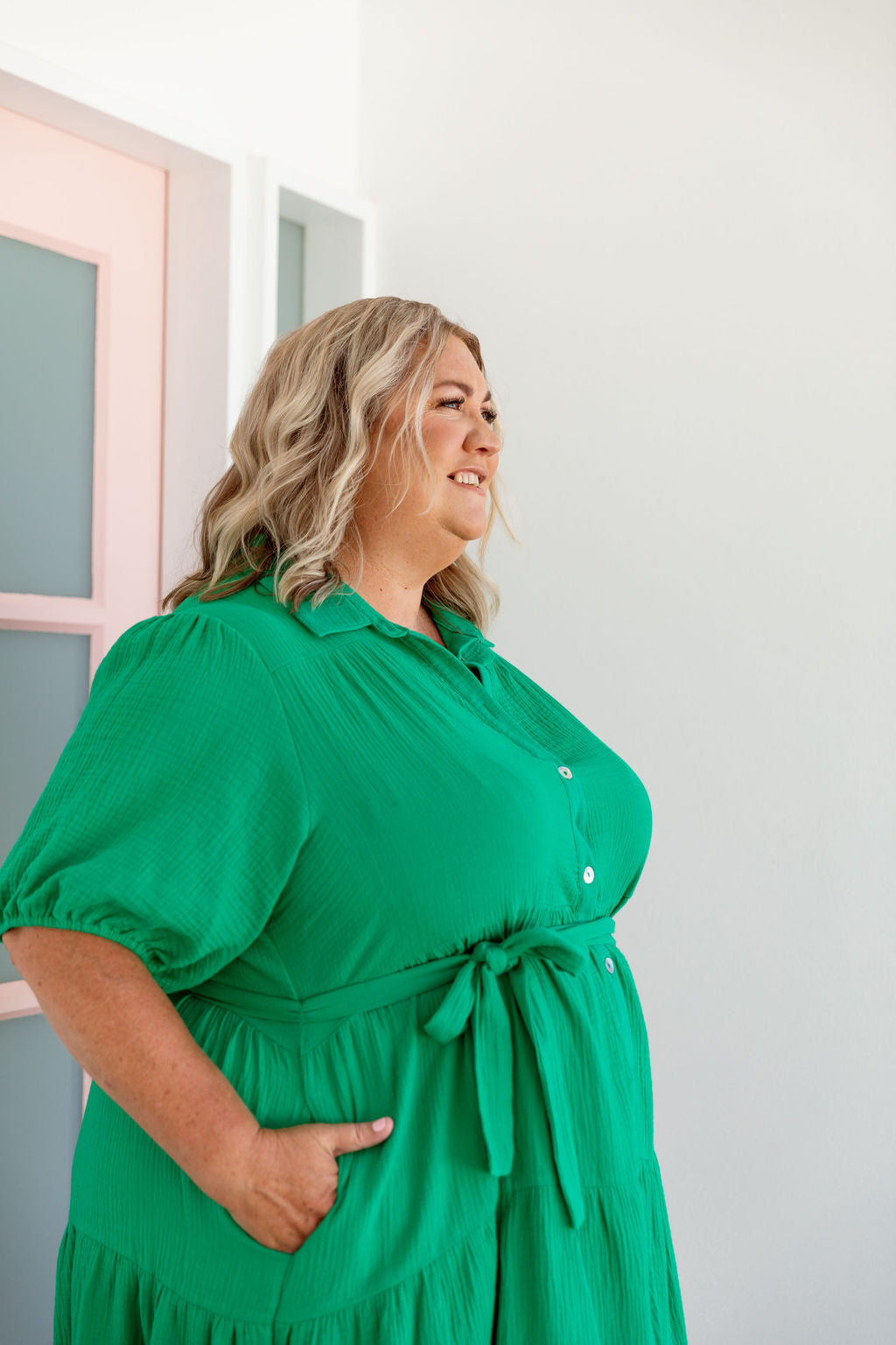 Stylish Mali Midi Dress in Green - Perfect for Summer Outfits, Casual Wear & Special Occasions
