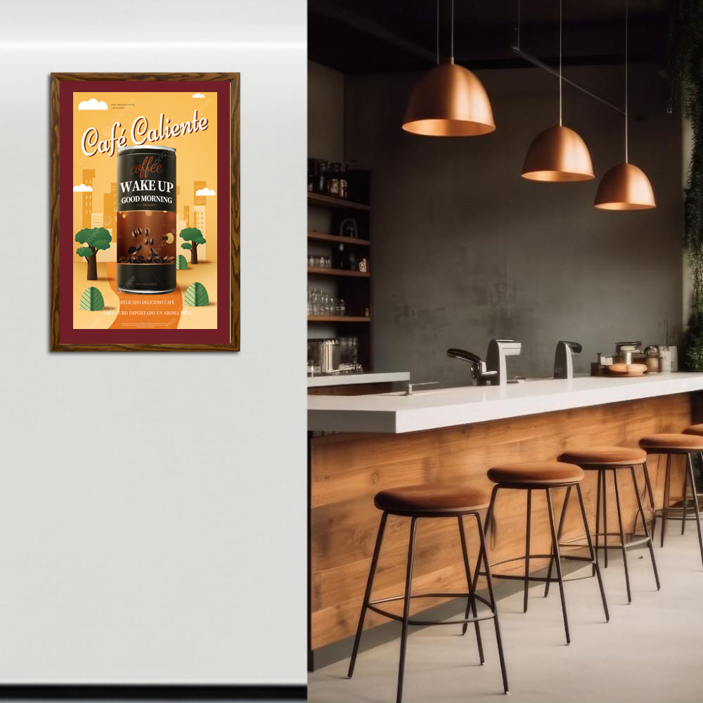 Premium 24x48 Designer Wood Snap Frames for Posters - 2 Wide Matboard Included - Perfect for Art Galleries, Home Decor & Office Displays