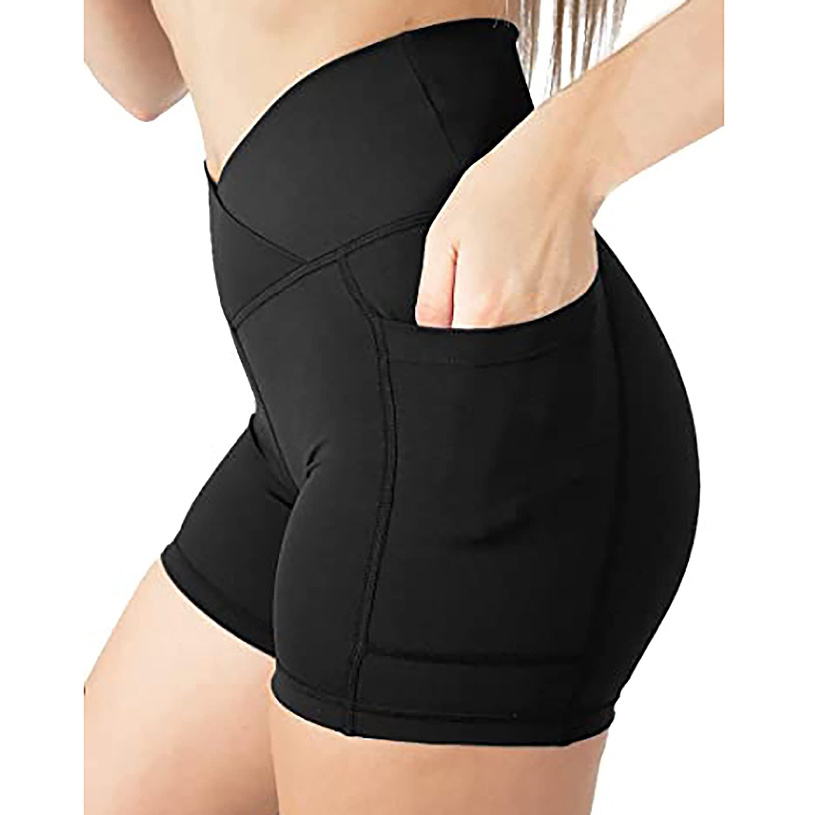 Uppada Women's High Waisted Athletic Shorts - Soft Workout Leggings for Yoga, Gym & Running - Breathable Summer Activewear Exercise Pants for Women | Perfect for Training, Pilates & Lounge Wear