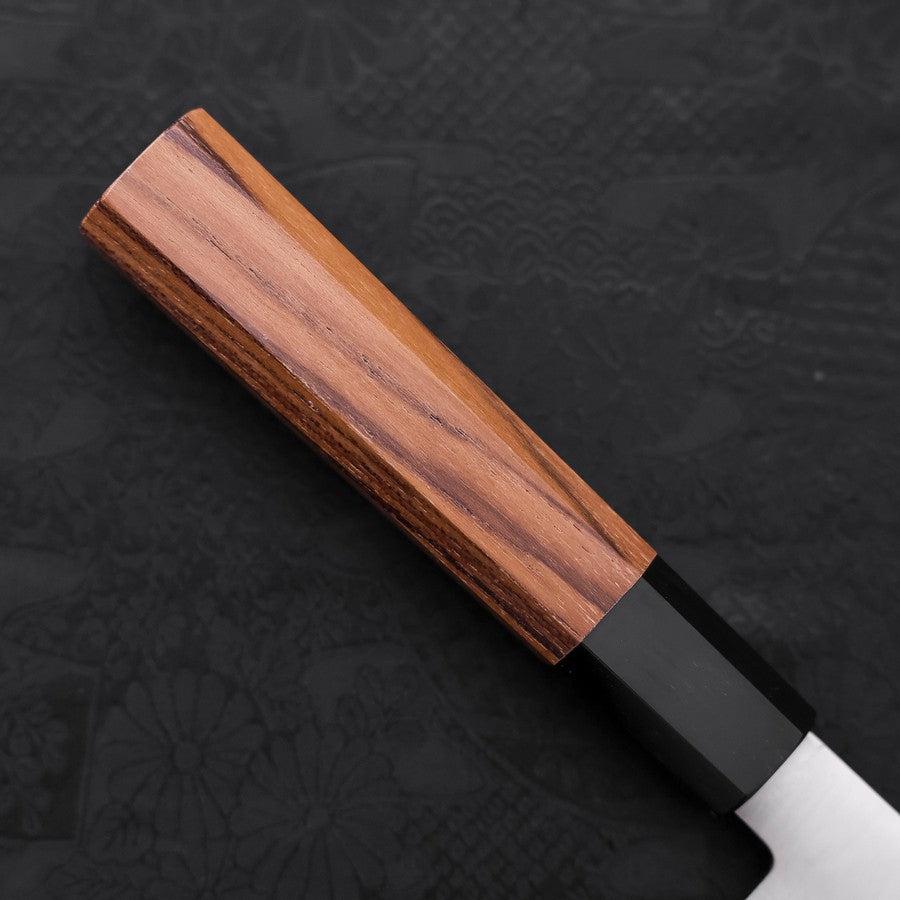 Premium Santoku Knife with ZDP-189 Steel Blade & Polished Buffalo Teak Handle - 180mm Japanese Kitchen Knife for Professional Chefs & Home Cooking