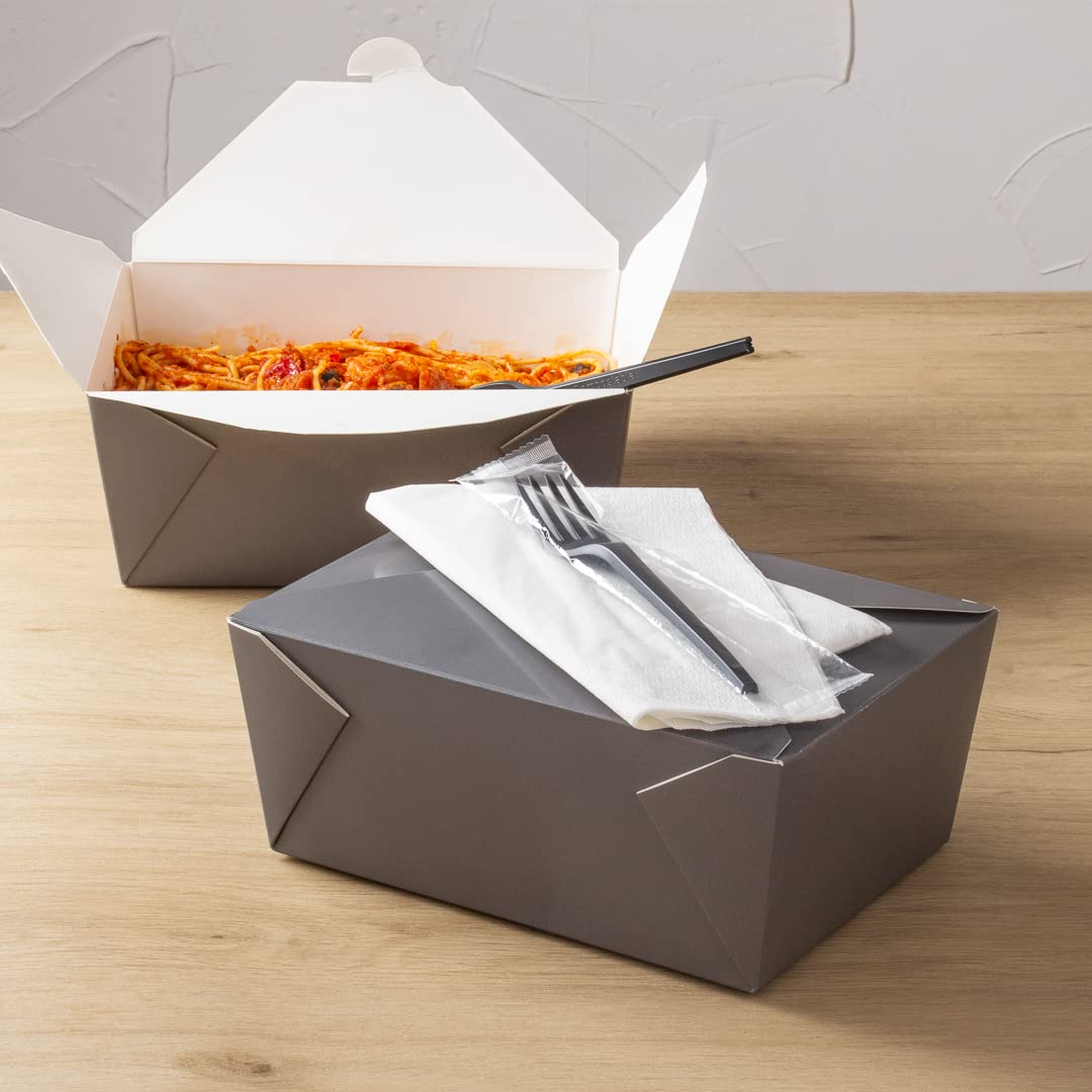 Eco-Friendly 6.5 Inch Compostable Forks - 250 Individually Wrapped Plant-Based Disposable Cutlery | BPI-Certified Black CPLA Plastic Utensils for Hot & Cold Foods | Perfect for Restaurants, Catering, Picnics & Outdoor Events