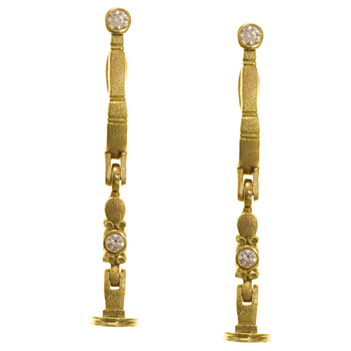 Alex Sepkus Sticks and Stones Earring Mountings - 14K Gold Plated Elegant Jewelry Findings for DIY Earrings, Perfect for Bridal, Party & Special Occasions