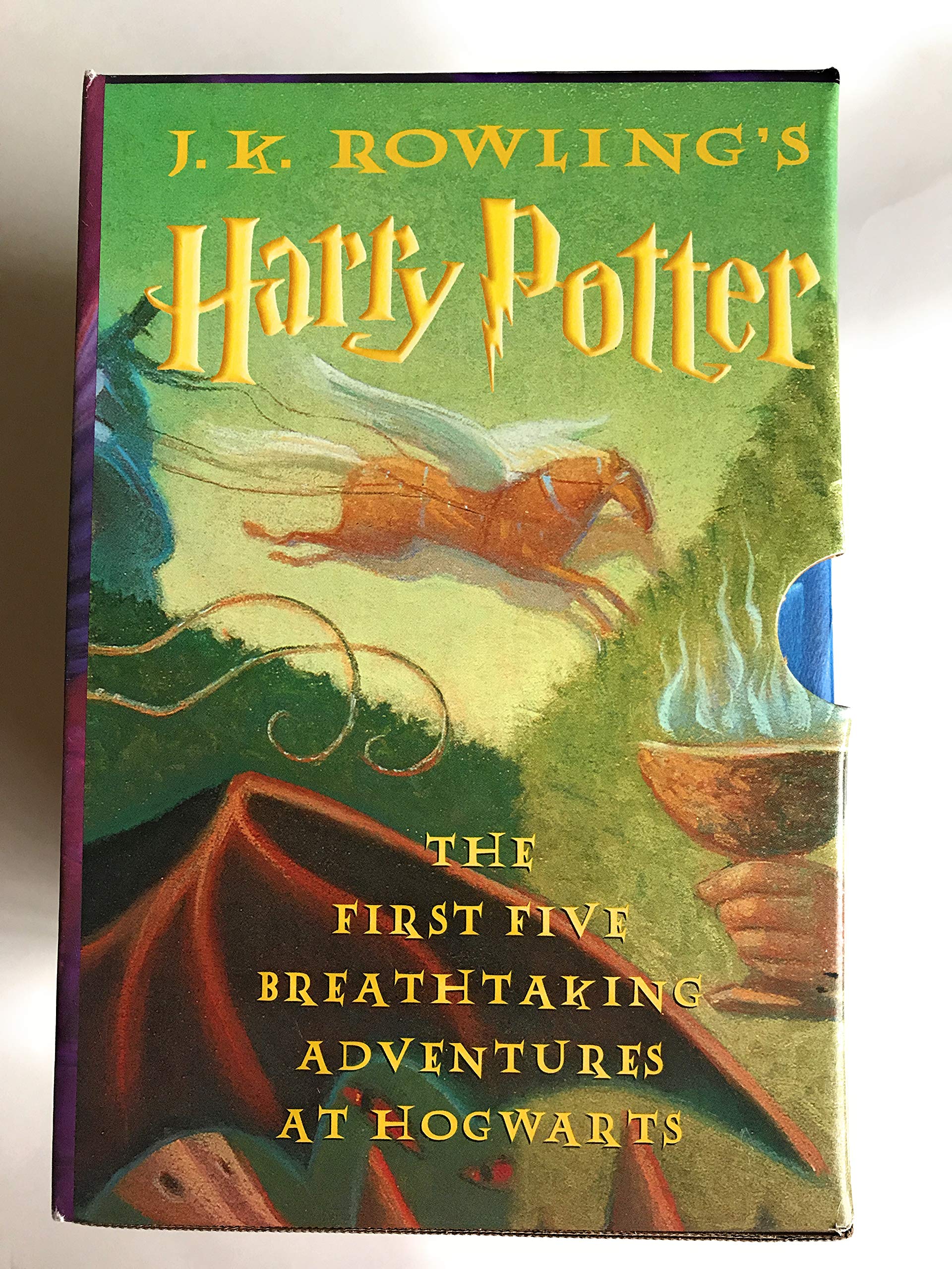 Harry Potter Hardcover Book Set (Books 1-5) - Complete Collection for Kids & Adults - Perfect for Gifts, Reading, and Home Library Display