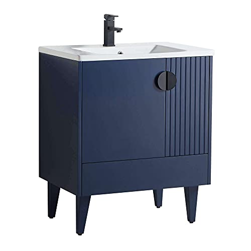 Navy Blue - Black Handles