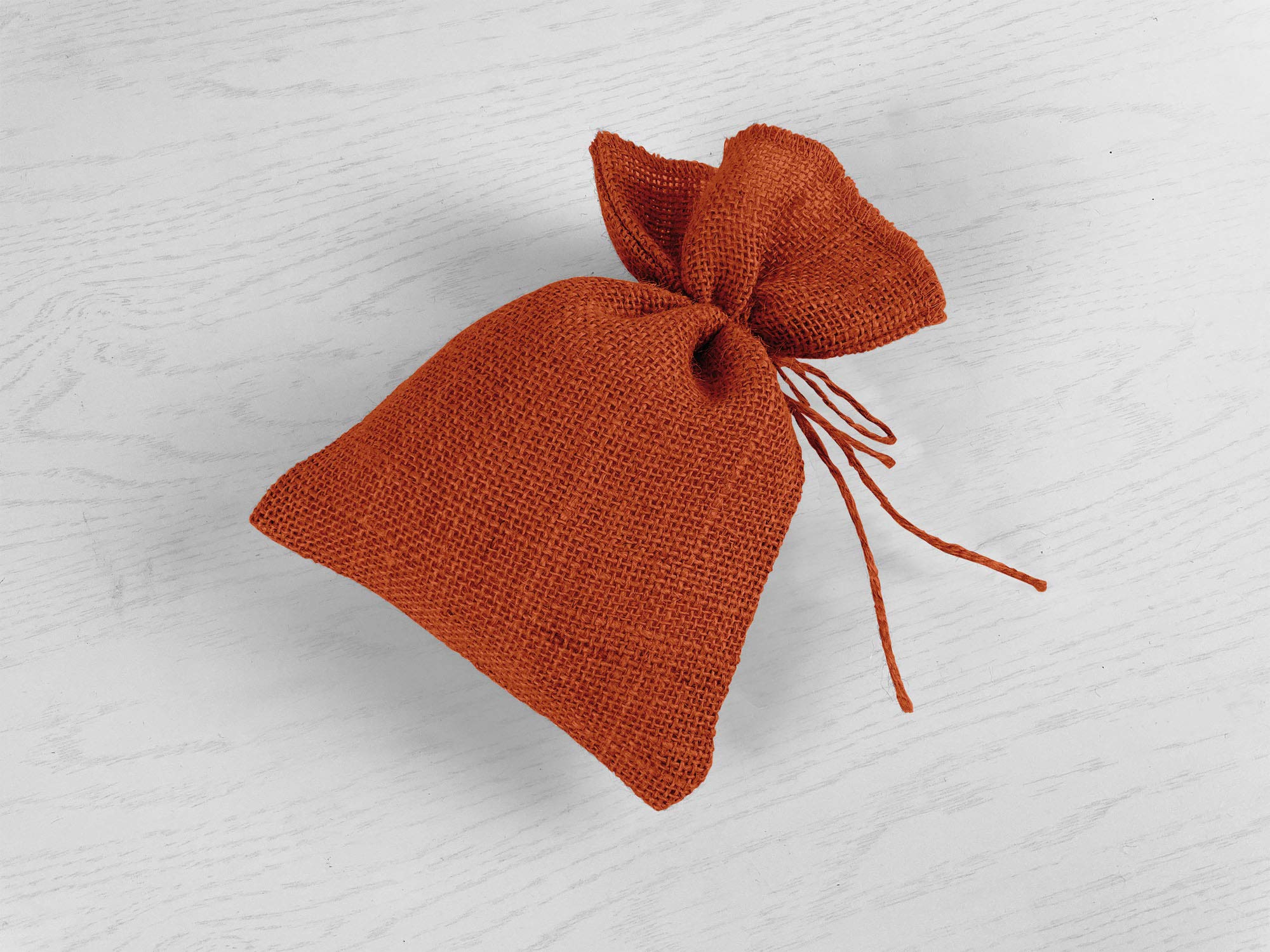 Orange Burlap Sachet Bags - 7x5 Inch Drawstring Jute Pouches for Advent Calendars, Wall Hangings, Wedding Favors & Party Storage | Eco-Friendly Gift Bags for Christmas, Birthdays & Home Decor