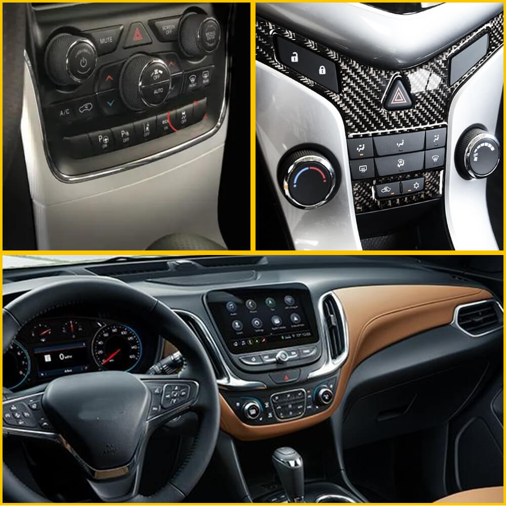 AC Climate Control Switch Knob Button Set of 2 - Compatible with Chevrolet & GMC Models - Air Conditioner Replacement Switch - Perfect for Truck & SUV HVAC System Repair