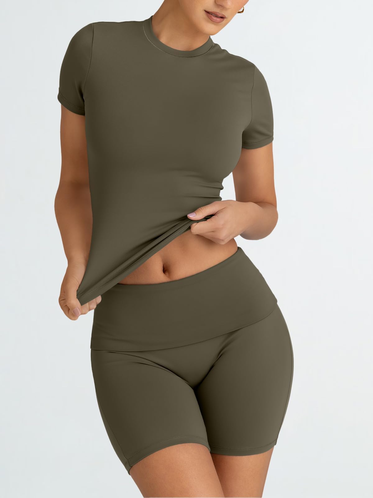 Trendy Queen Women's 2-Piece Workout Sets - Matching Shorts & Top Lounge Sets for Summer, Gym, Yoga & Casual Outfits | Perfect for Workouts, Running, Travel & Streetwear Fashion