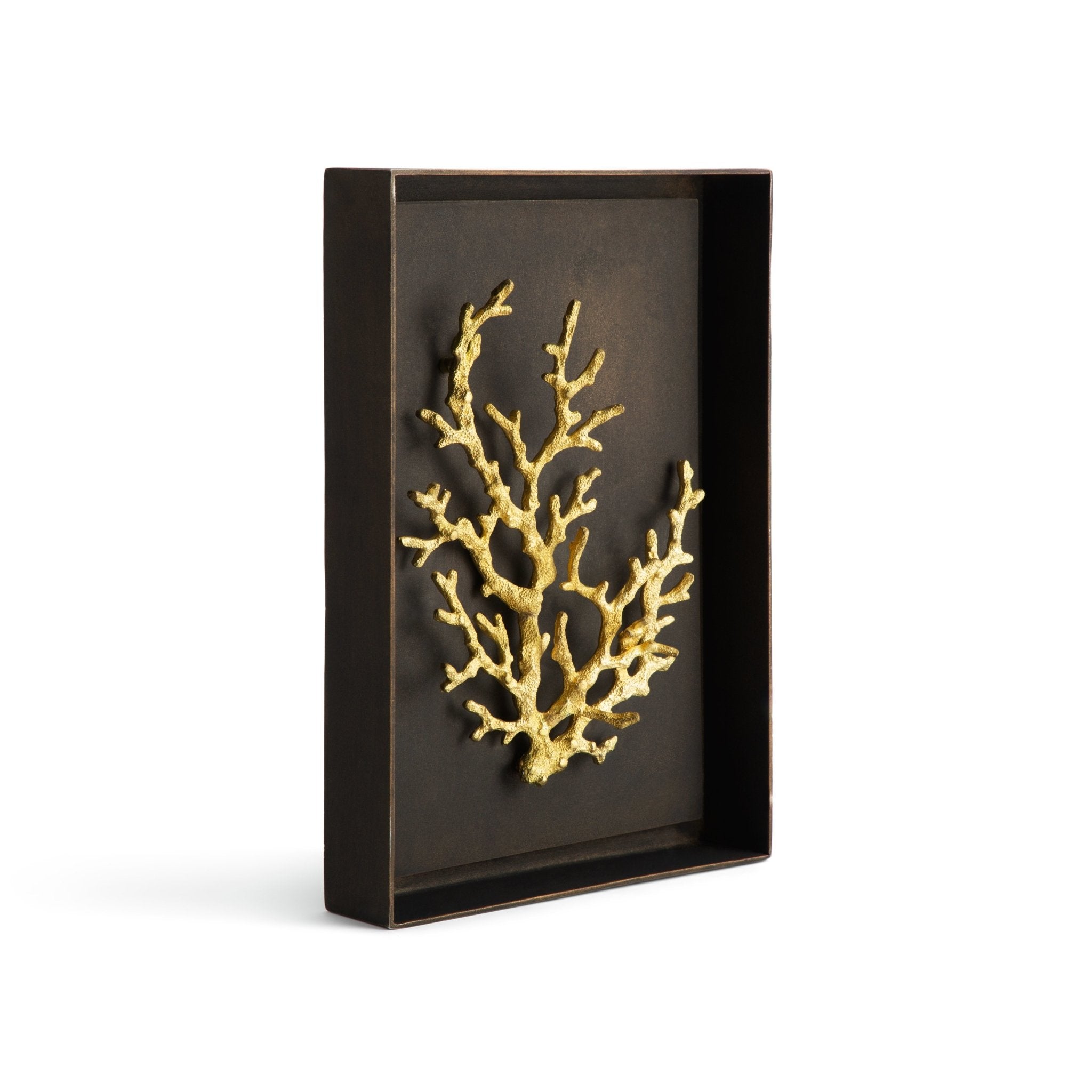Ocean Coral Shadow Box Wall Art - Handmade 3D Framed Decor for Beach House, Living Room, Bedroom & Office - Perfect Coastal Home Decor Gift