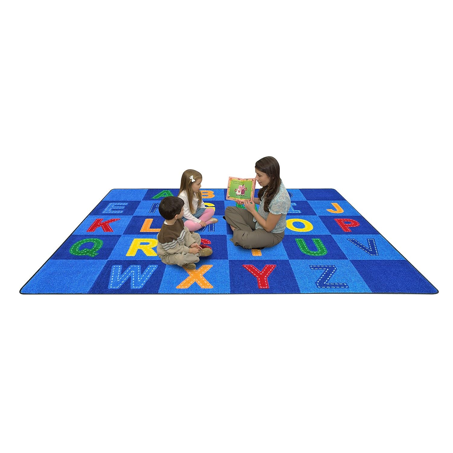 Joy Carpets Kid Essentials Patchwork Letters 5'4