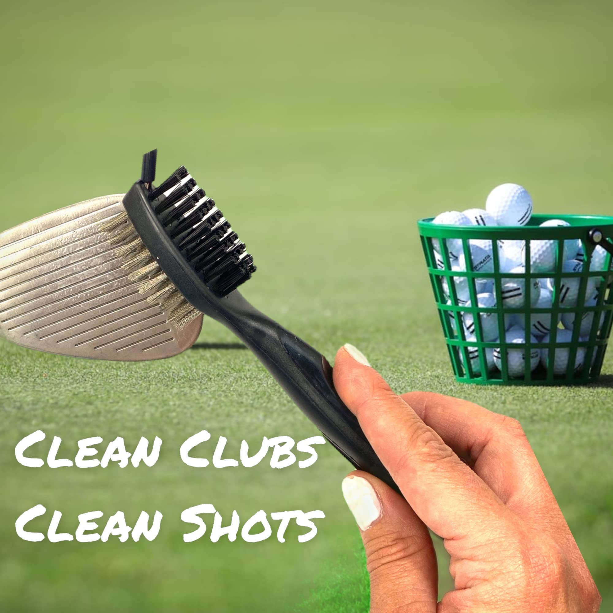 Golf Club Cleaning Kit - 4oz Spray & Brush with Groove Cleaner for Golfers | On-Course Maintenance