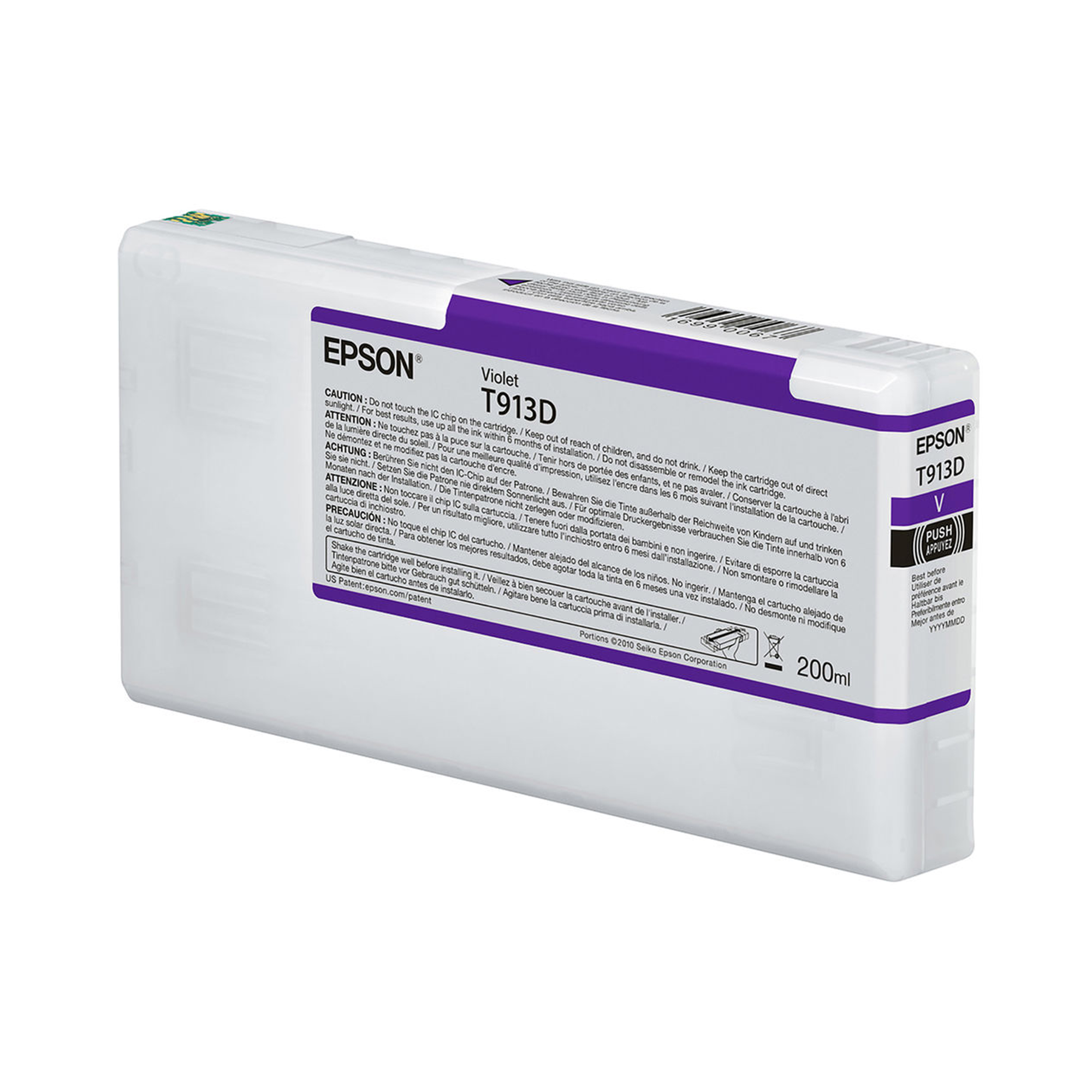 Epson T913D UltraChrome HDX Violet Ink Cartridge 200mL - Compatible with SureColor SC P5000 Printers | High-Quality Photo Printing for Professional Photography & Fine Art Reproduction