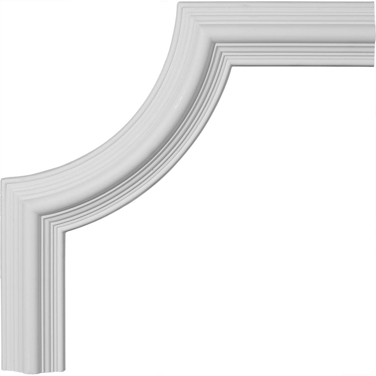Bedford Panel Moulding Corner 17 3/4W x 17 3/4H - Premium Wooden Wall Trim for Home Decoration - Perfect for Crown Molding, Wainscoting & DIY Interior Design Projects