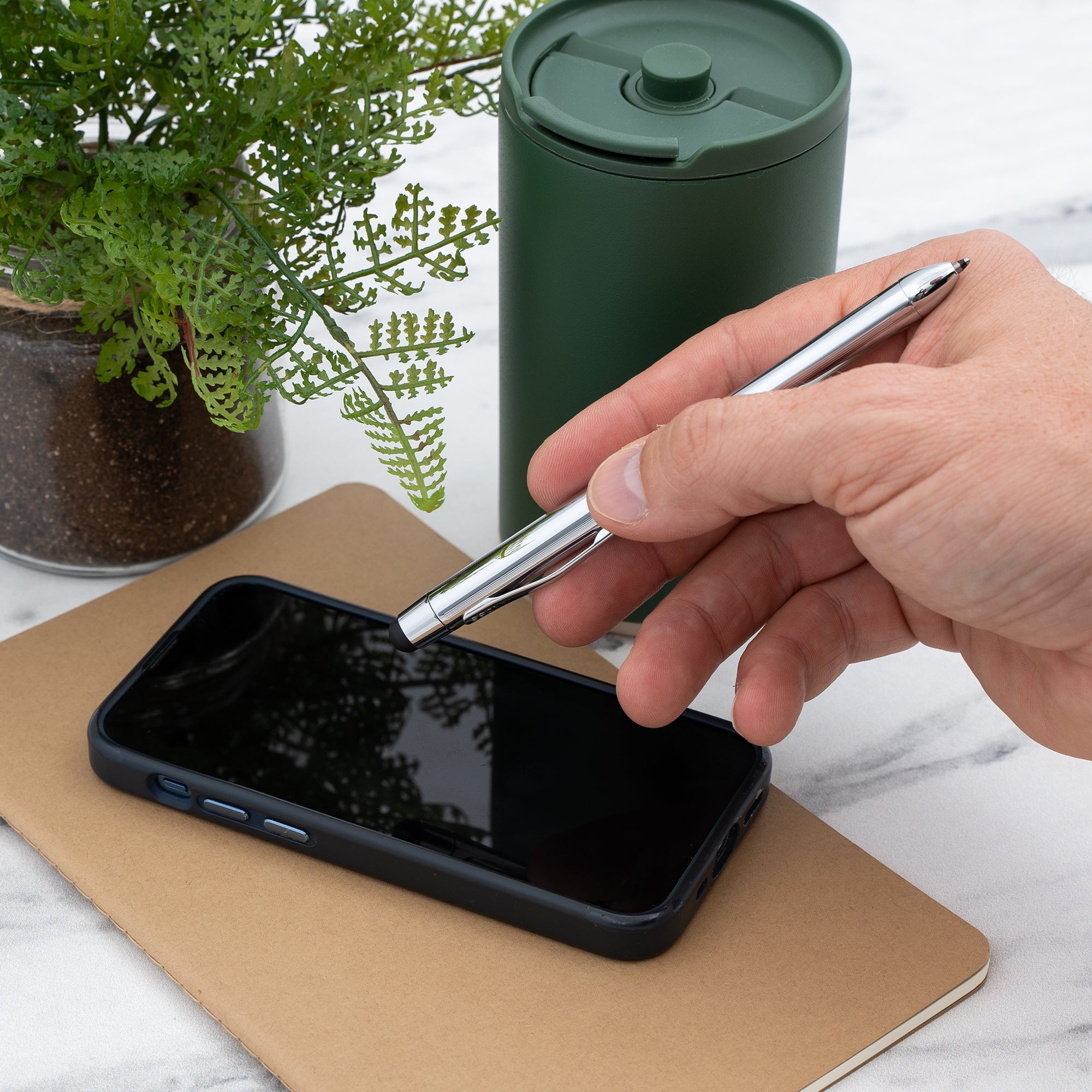 Cross Tech3+ Stylus Pen with Premium Chrome Finish - Perfect for Note-Taking, Drawing & Touchscreen Devices