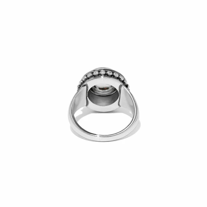 Brighton Pretty Tough Bold Stud Ring in Silver Tone - Stylish Statement Jewelry for Women, Perfect for Parties, Dates & Everyday Wear