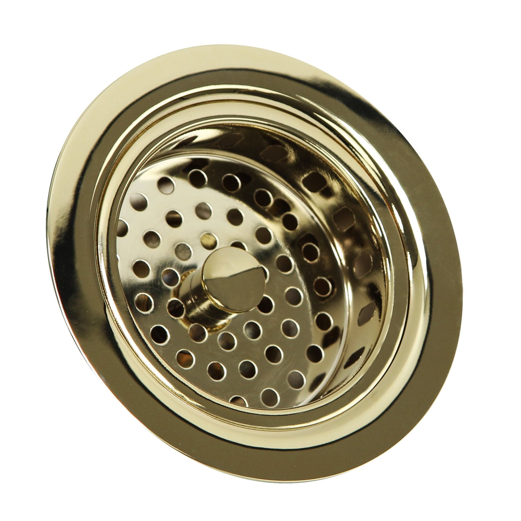 Polished Brass Kitchen Sink Drain - 3.5