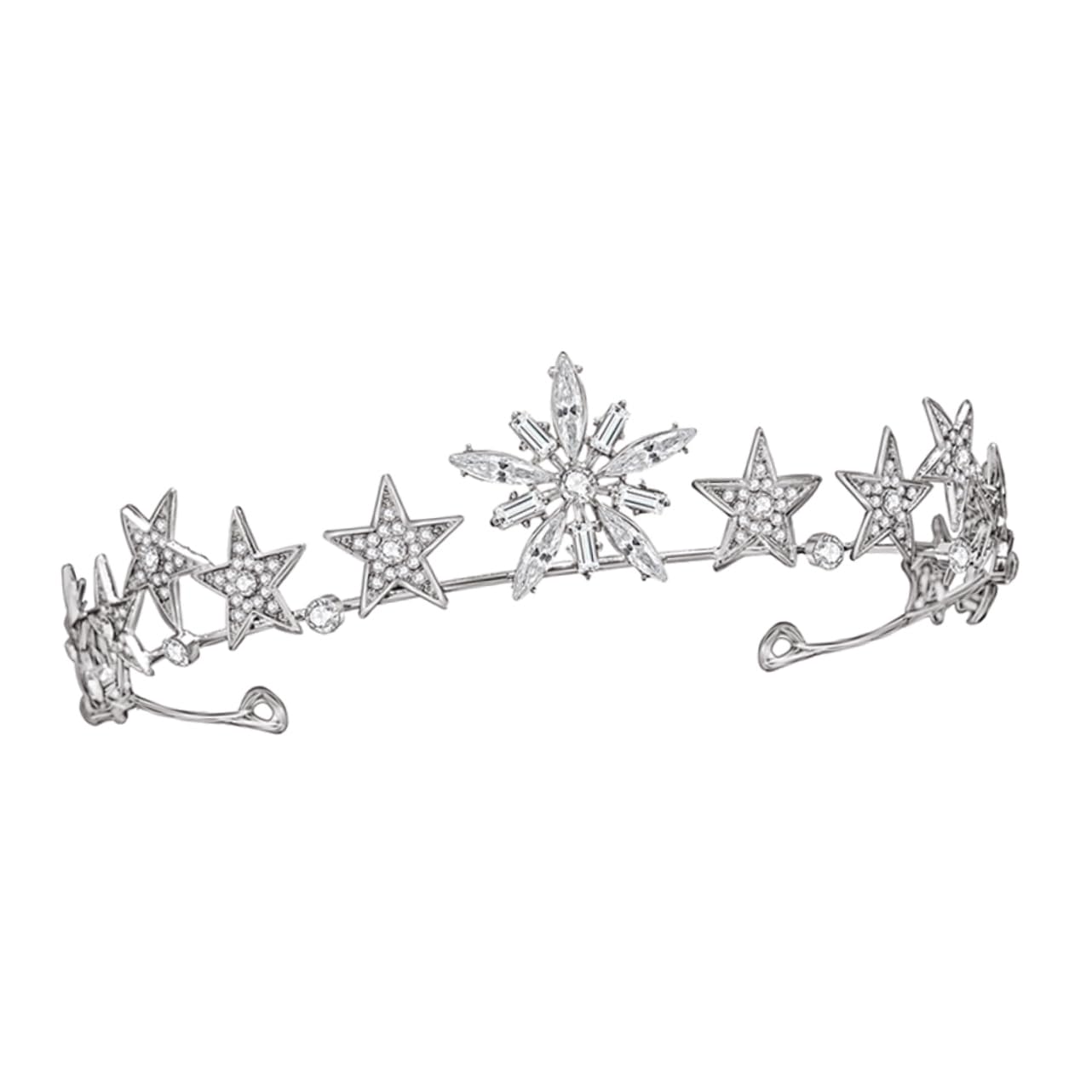 FRCOLOR 2 Pack Crystal Rhinestone Wedding Tiaras - Elegant Bridal Hair Accessories for Bride, Princess, Fairy Costume | Perfect for Weddings, Birthdays, Pageants & Special Occasions