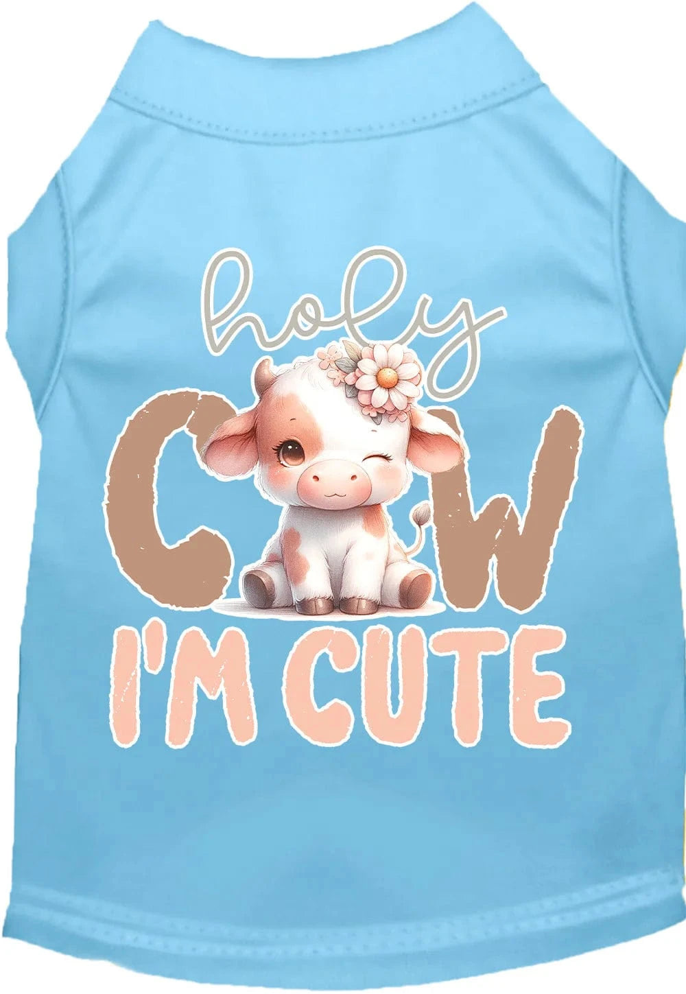 Holy Cow I'm Cute T-Shirt - 3 Color Options for Women | Casual & Funny Graphic Tee for Everyday Wear, Parties & Gifts