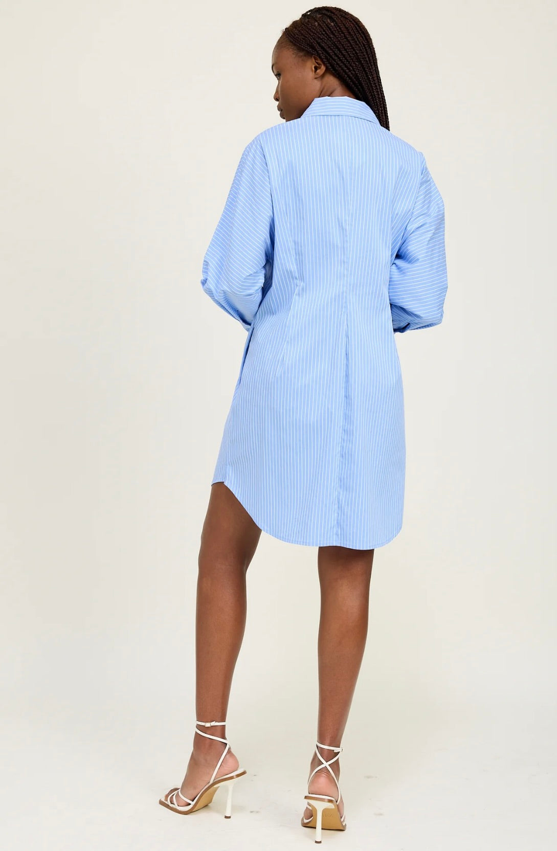 Lilith Striped Mini Shirt Dress for Women - Stylish Casual Summer Outfit for Beach, Party & Date Night