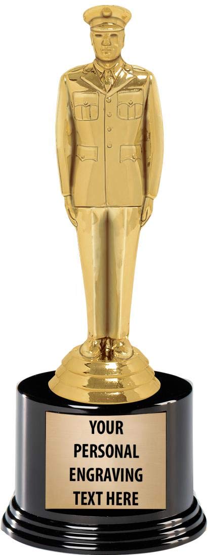 Custom Engraved Military Trophies for Men - 7.25