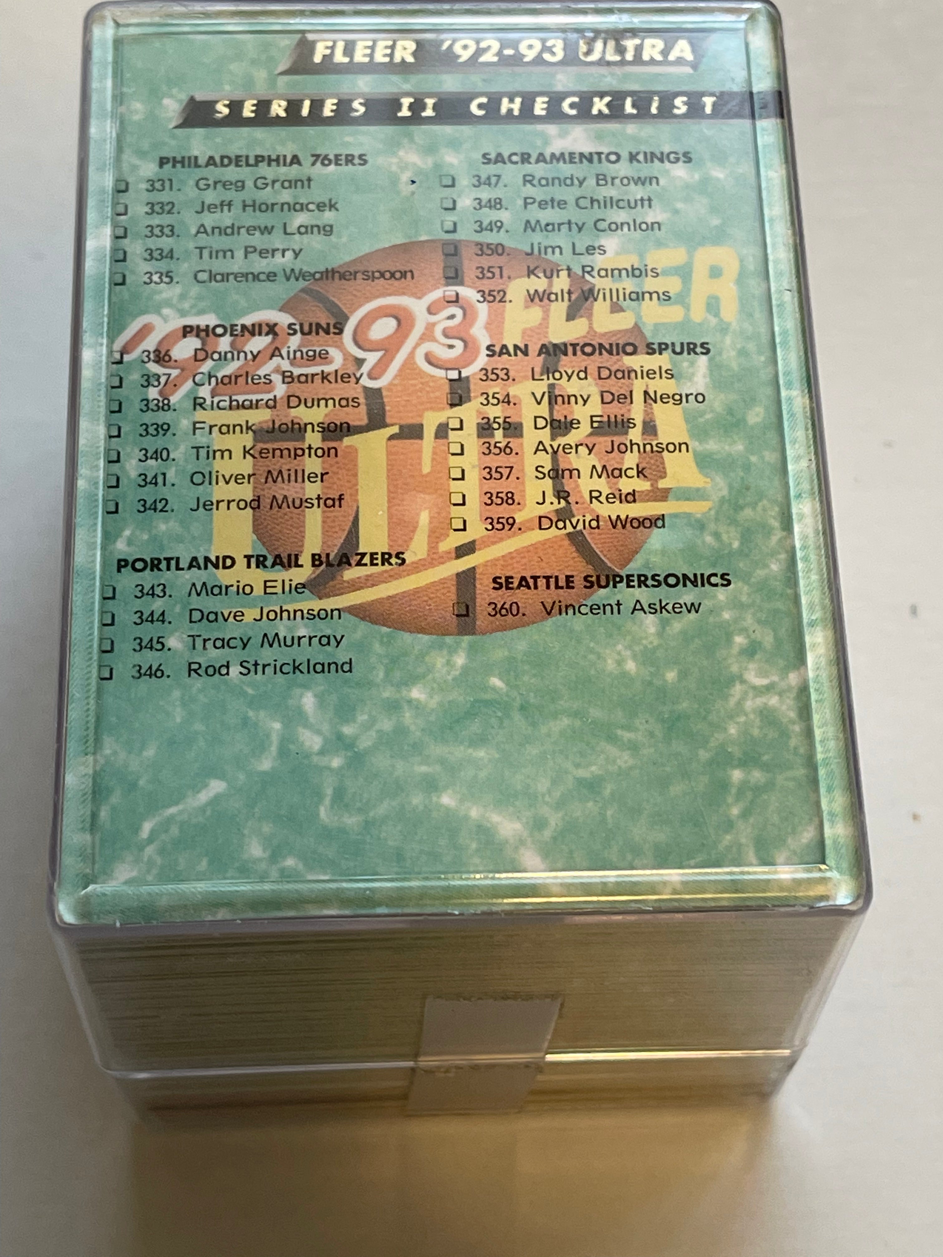1992 Fleer Ultra Series 2 Basketball Cards Complete Set - Includes Shaquille O'Neal Rookie Card - Perfect for Collectors, Investors & Sports Memorabilia Enthusiasts