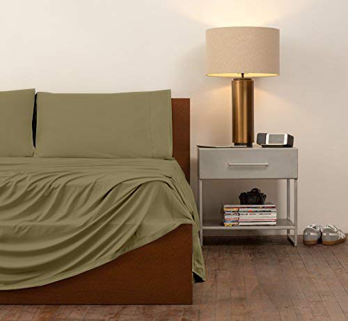 Split King Sheets for Adjustable Beds - 100% Cotton 5-Piece Bed Sheet Set with Deep Pockets (Taupe) - Soft & Breathable Split King Size Fitted Sheet, Flat Sheet & Pillowcases - Perfect for Adjustable Mattresses, Sleep Comfort & Guest Bedrooms