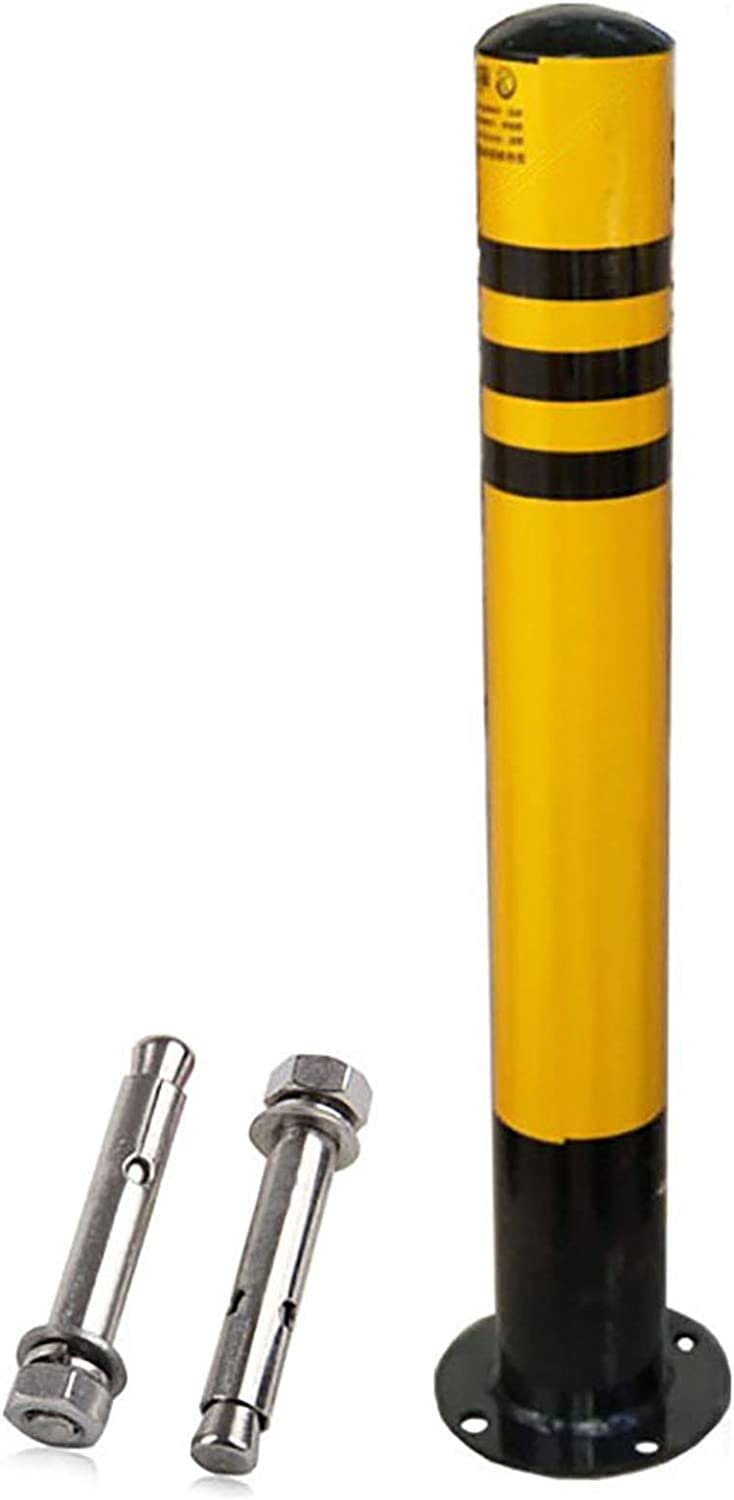 Heavy Duty Parking Pole - 750mm x 76mm Metal Security Post with Reflective Tape for Driveways, Garages & Car Parks | Easy Installation Anti-Theft Barrier for Vehicle Protection | Ideal for Home, Business & Commercial Parking Security