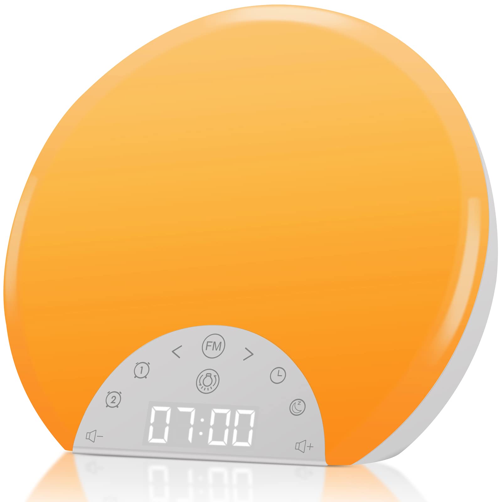 ANTSDALIS Sunrise Alarm Clock with Wake Up Light - Dual Alarms, Snooze & 7 Natural Sounds for Heavy Sleepers, Kids & Adults | 8 Color Night Light, FM Radio | Perfect for Bedrooms, Sleep Aid & Gift Ideas