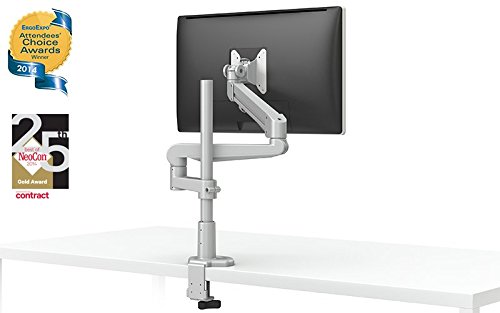 Evolve Series Single Monitor Arm - Adjustable Ergonomic Stand with 1 Motion & 1 Fixed Limb for Home & Office (Black) | ESI Ergo EVOLVE1-FM-BLK | Perfect for Desk Setup, Gaming & Workspace Organization