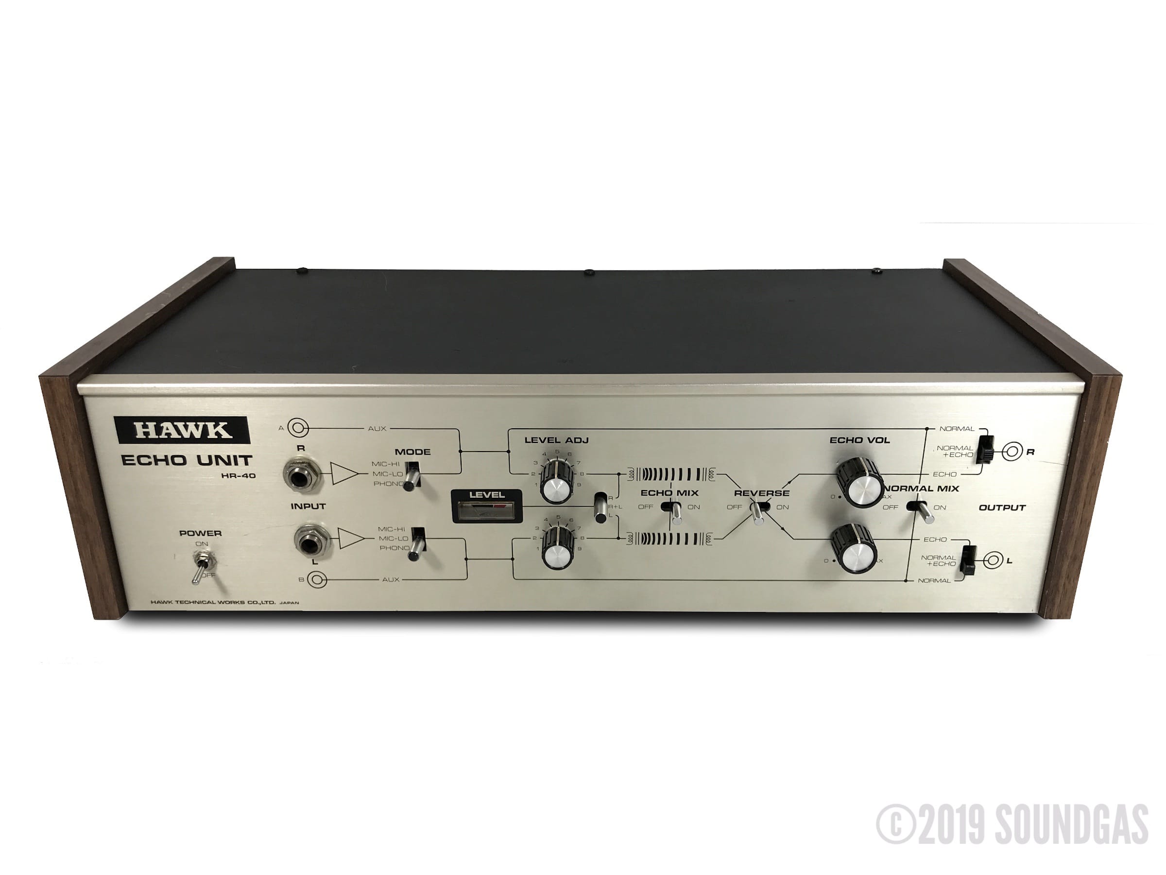 Hawk HR 40 Stereo Spring Reverb Guitar Effects Pedal - Vintage Analog Reverb for Guitar, Bass & Keyboard - Perfect for Studio Recording & Live Performances
