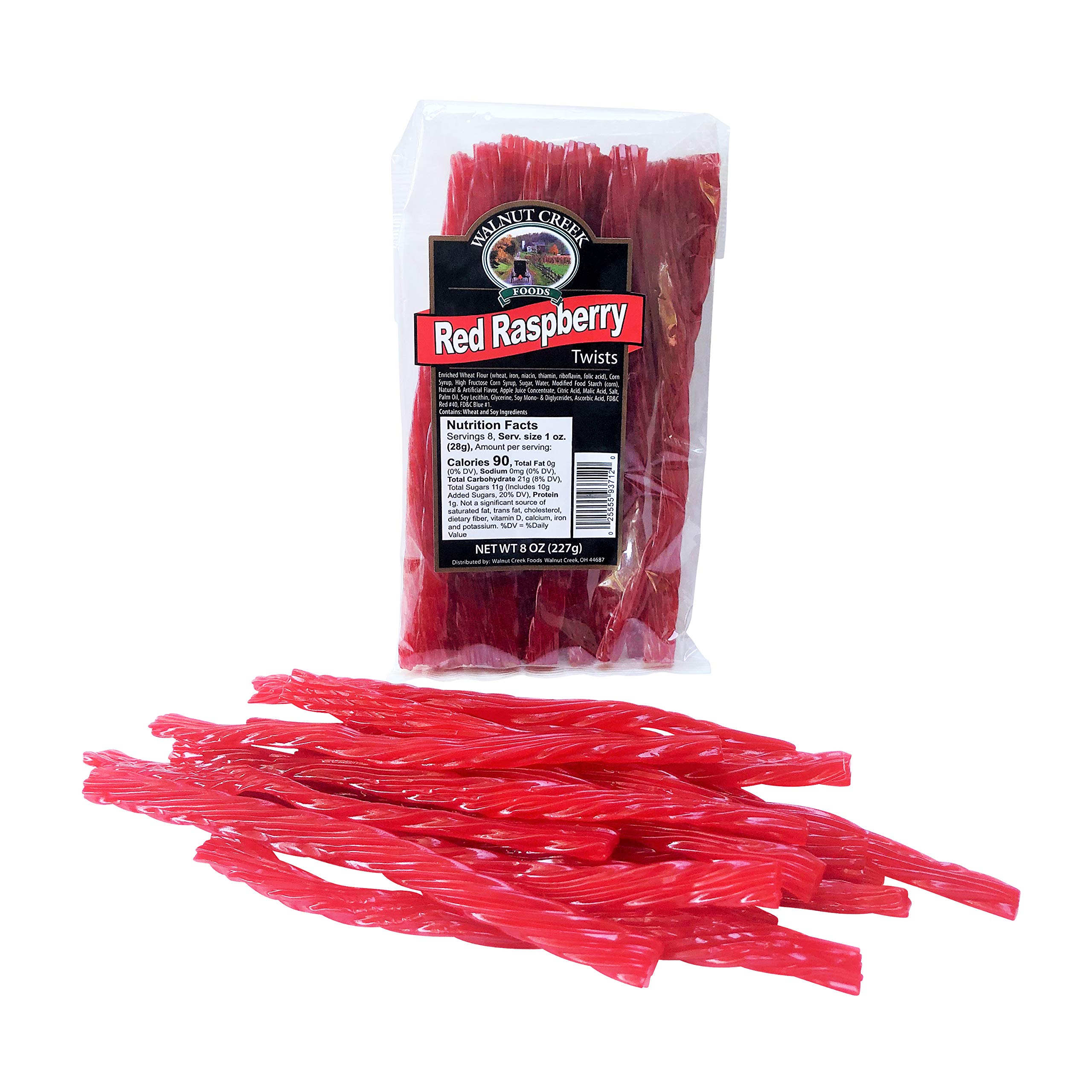 Old Fashioned Red Raspberry Twists Licorice Sticks - Classic Candy for Parties, Movie Nights & Gifts | Sweet & Chewy Raspberry Flavored Licorice