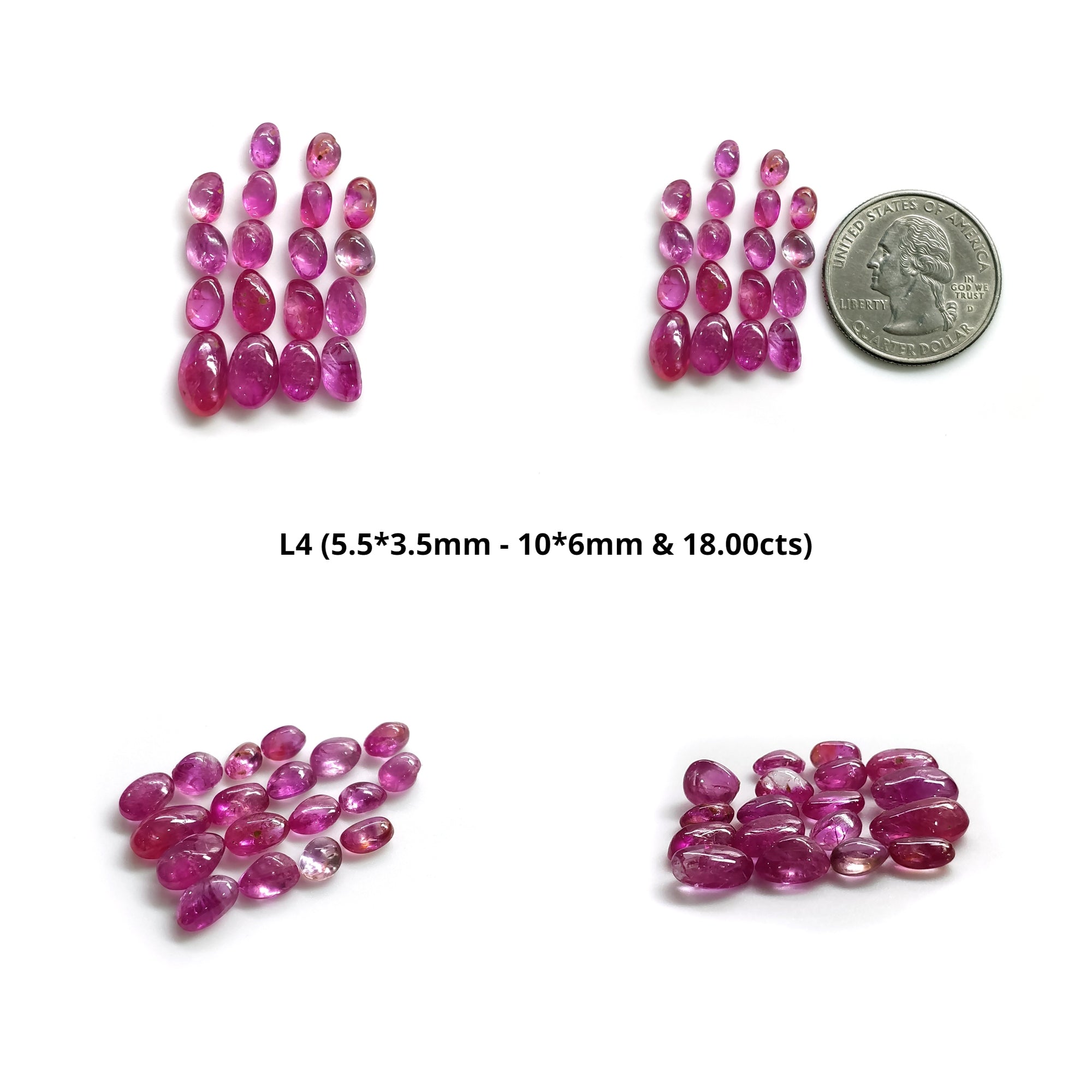 Natural Untreated Burmese Ruby Gemstone Cabochon - Unheated, Tumbled, Irregular Shape for Jewelry Making & Healing Crystals (Wholesale Lots) | Perfect for Rings, Pendants & Spiritual Practices