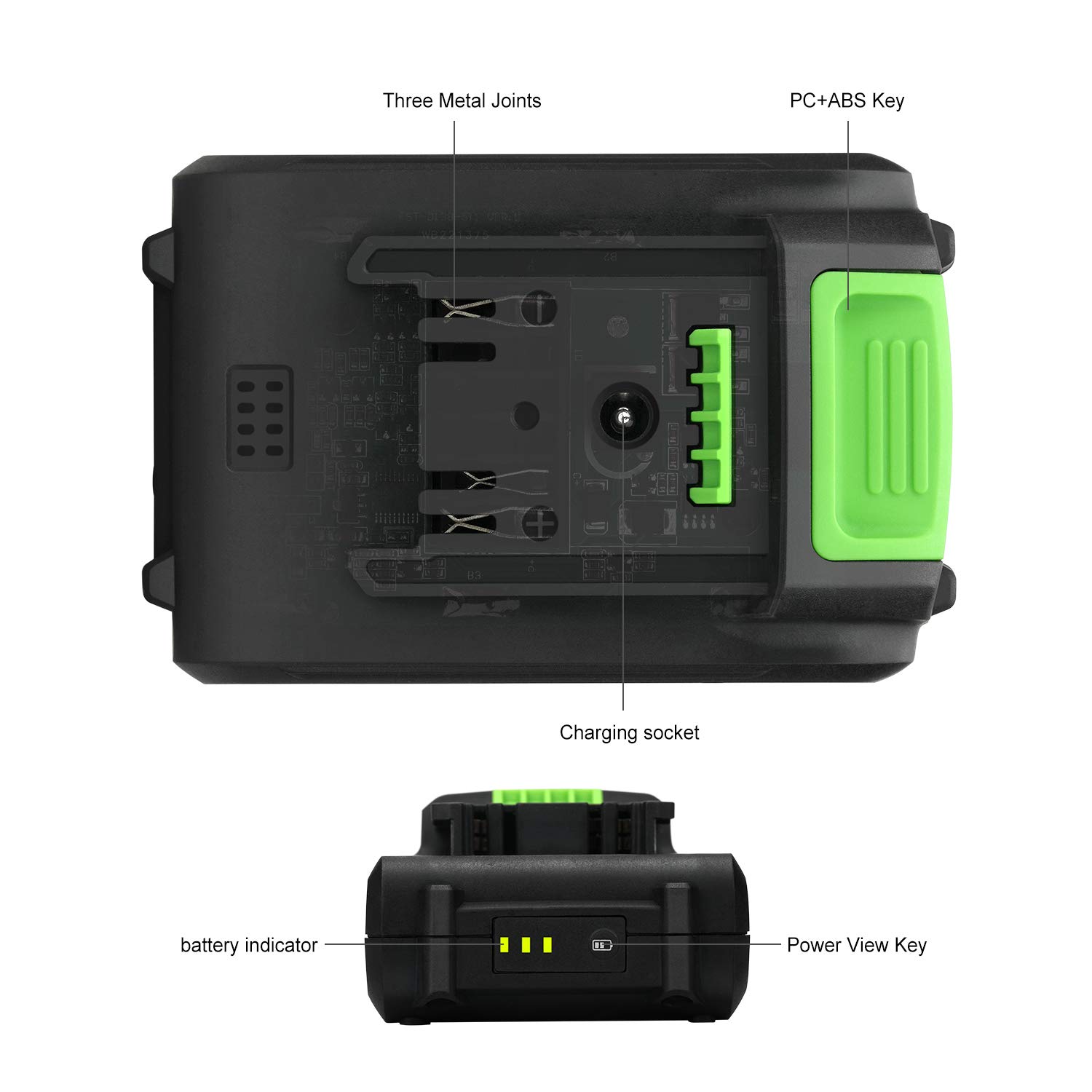 GALAX PRO DC-20V 1.3Ah Lithium Ion Battery Pack - Replacement Battery for Cordless Drills & Power Tools - Compatible with Various Brands - Perfect for DIY Projects, Home Repairs, and Professional Construction Work