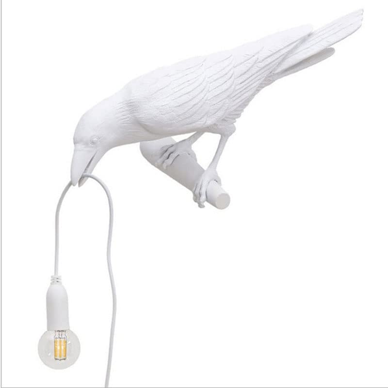 Nordic Modern LED Table Lamp - Art Deco Bedside Night Light with Wall Wash Effect, Auspicious Bird Design for Living Room & Bedroom Decor (Color: Black) | Perfect for Reading, Relaxation & Ambient Lighting