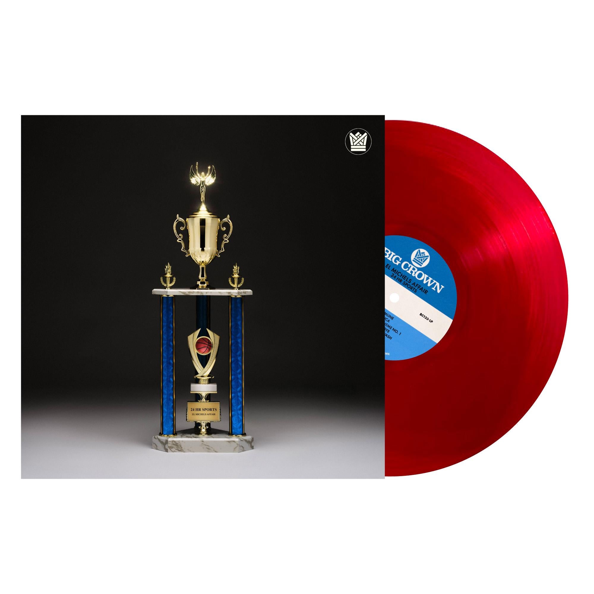 24 Hour Sports - Translucent Red Vinyl Record - Perfect for Music Collectors & Vinyl Enthusiasts - Great for Home Listening, Gifts & Music Collections