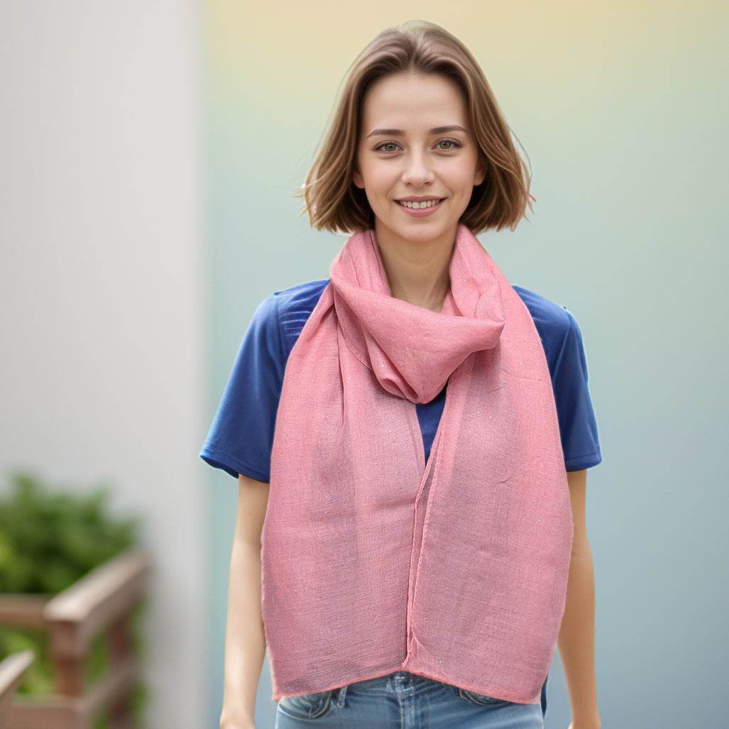 Viano Sparkle Scarf for Women - Elegant Glitter Fashion Accessory for Party, Wedding & Evening Events