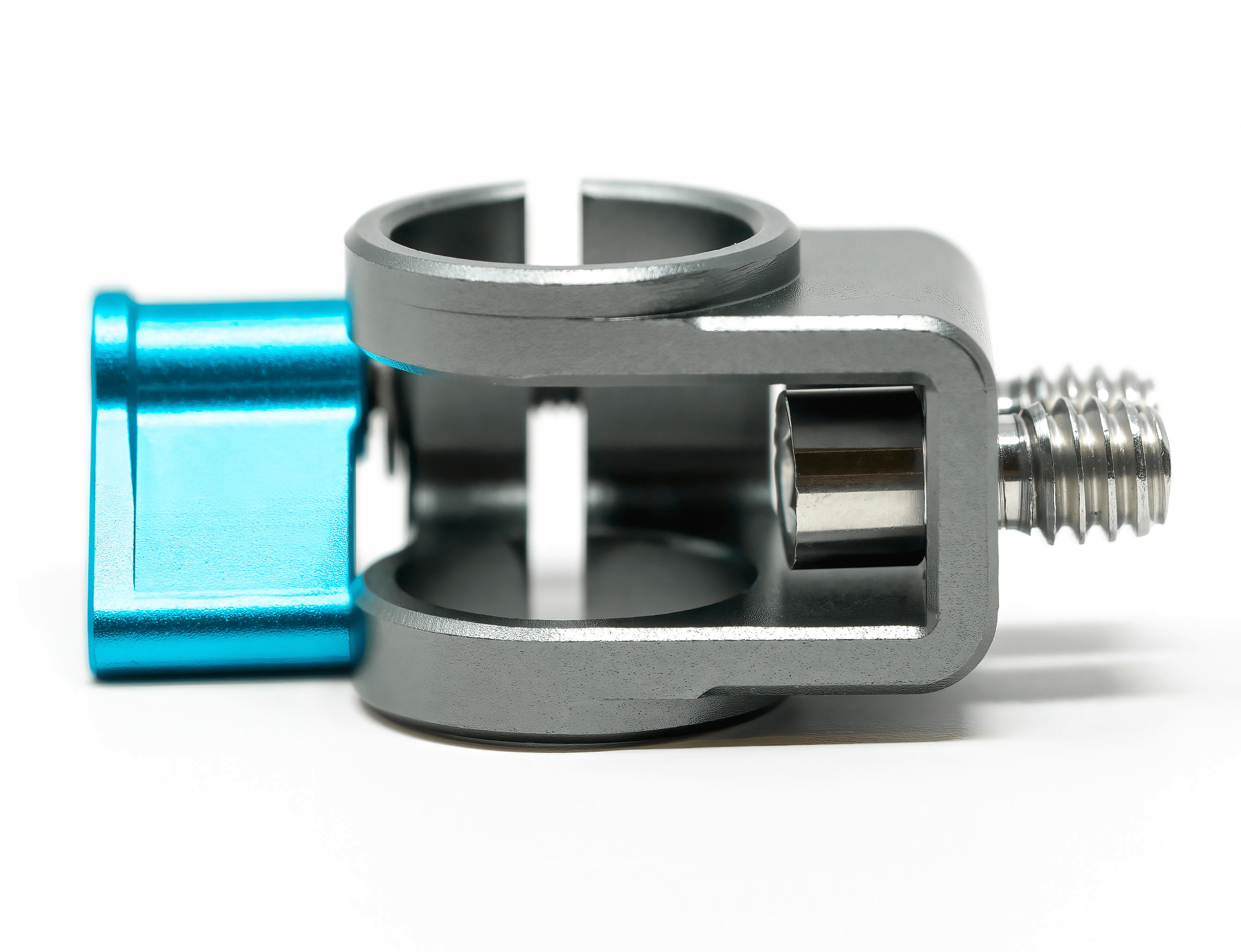 Kondor Blue 15mm Single Rod Cage Adapter - Space Gray | Camera Rig Accessory for DSLR & Mirrorless Filmmaking | Perfect for Vlogging, Documentary & Cinematic Shoots